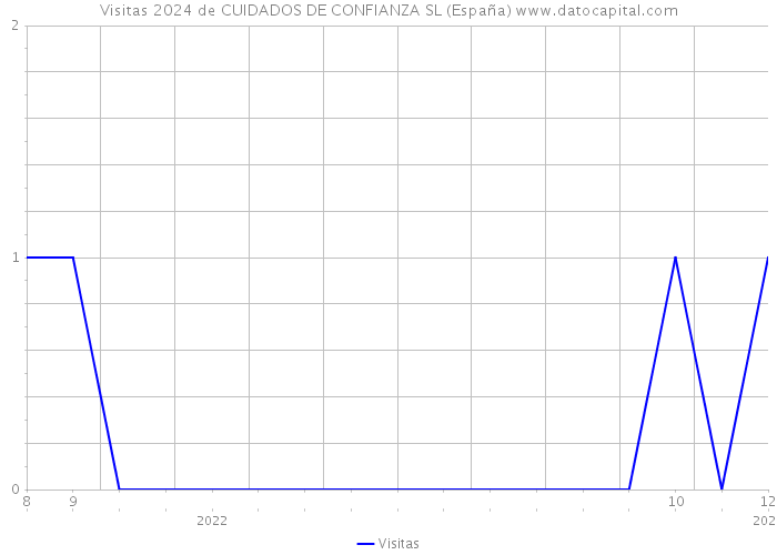 Visitas 2024 de CUIDADOS DE CONFIANZA SL (España) 