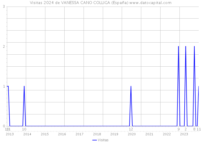 Visitas 2024 de VANESSA CANO COLLIGA (España) 