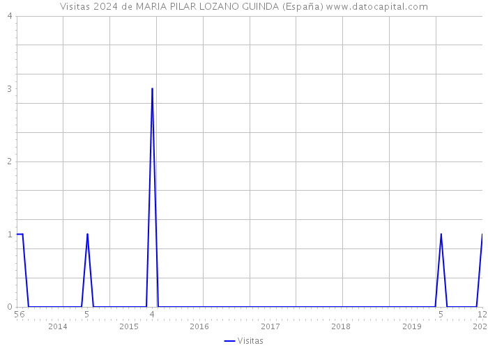 Visitas 2024 de MARIA PILAR LOZANO GUINDA (España) 