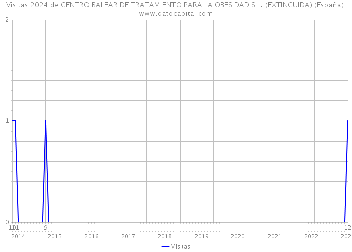 Visitas 2024 de CENTRO BALEAR DE TRATAMIENTO PARA LA OBESIDAD S.L. (EXTINGUIDA) (España) 