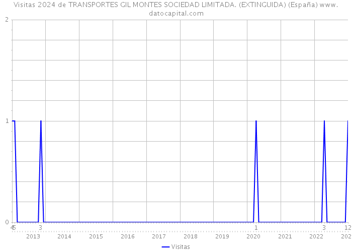 Visitas 2024 de TRANSPORTES GIL MONTES SOCIEDAD LIMITADA. (EXTINGUIDA) (España) 
