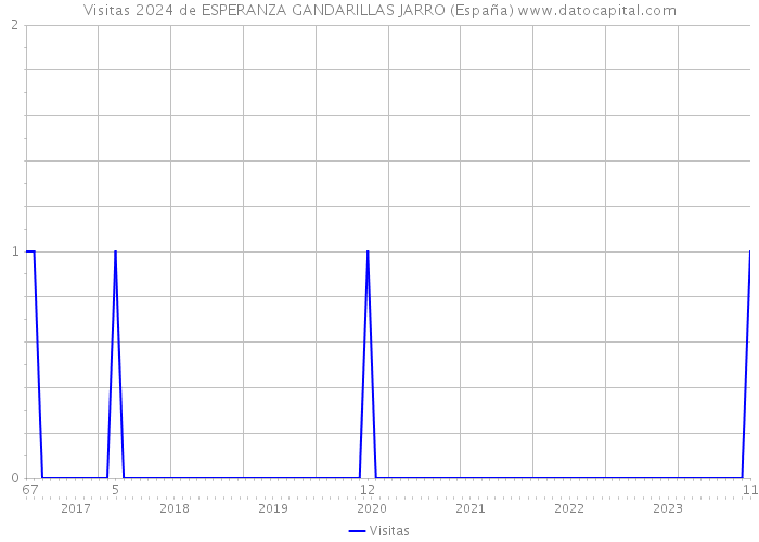 Visitas 2024 de ESPERANZA GANDARILLAS JARRO (España) 