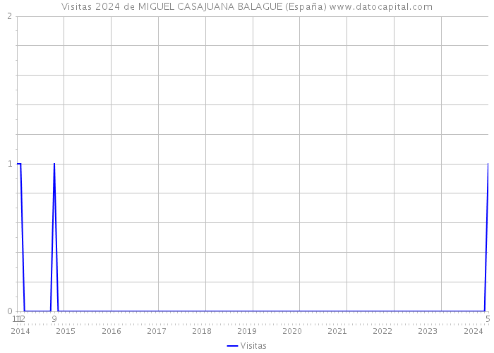 Visitas 2024 de MIGUEL CASAJUANA BALAGUE (España) 