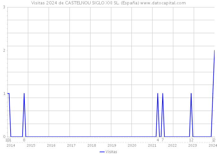 Visitas 2024 de CASTELNOU SIGLO XXI SL. (España) 