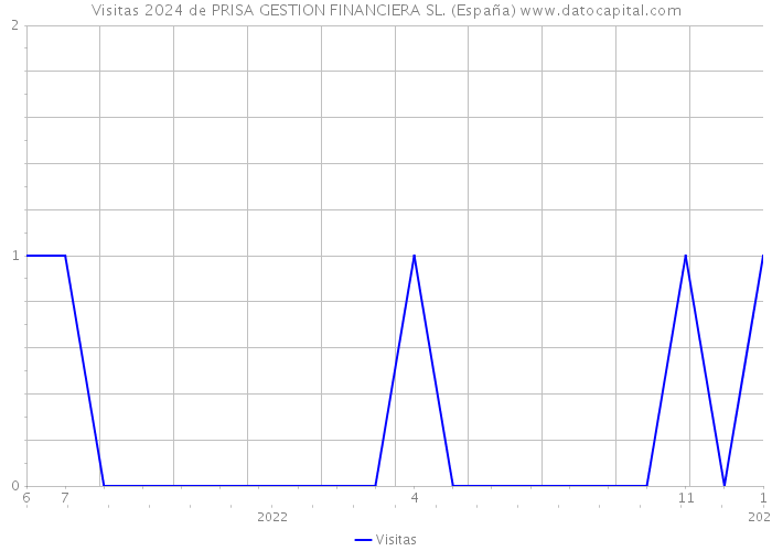 Visitas 2024 de PRISA GESTION FINANCIERA SL. (España) 