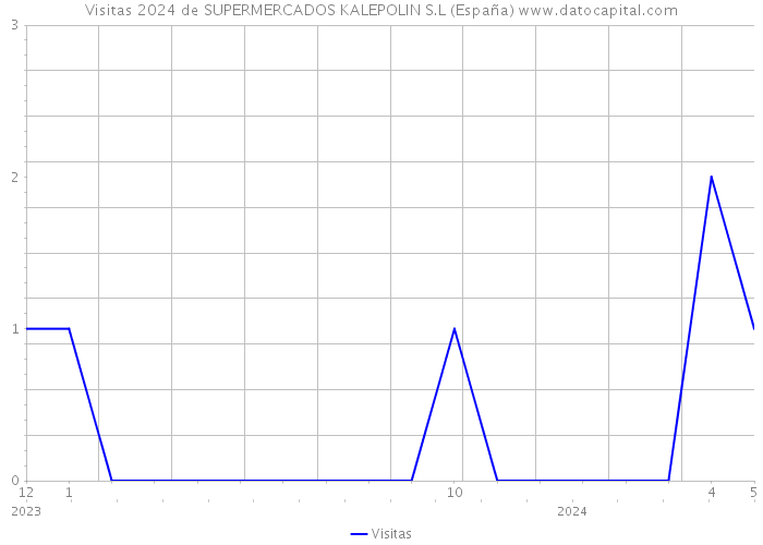 Visitas 2024 de SUPERMERCADOS KALEPOLIN S.L (España) 