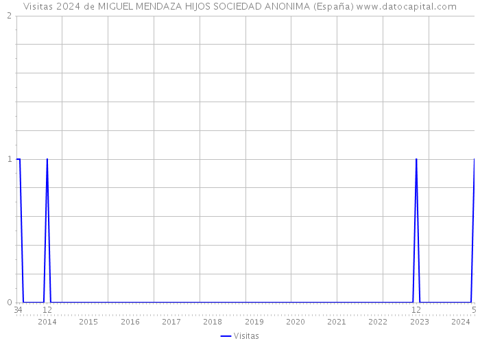 Visitas 2024 de MIGUEL MENDAZA HIJOS SOCIEDAD ANONIMA (España) 