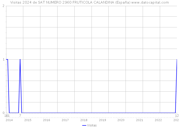 Visitas 2024 de SAT NUMERO 2960 FRUTICOLA CALANDINA (España) 