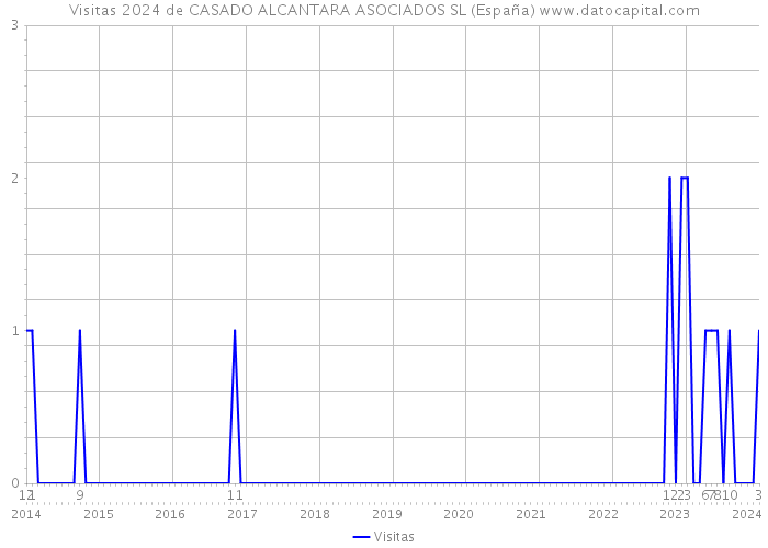 Visitas 2024 de CASADO ALCANTARA ASOCIADOS SL (España) 