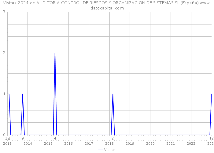 Visitas 2024 de AUDITORIA CONTROL DE RIESGOS Y ORGANIZACION DE SISTEMAS SL (España) 