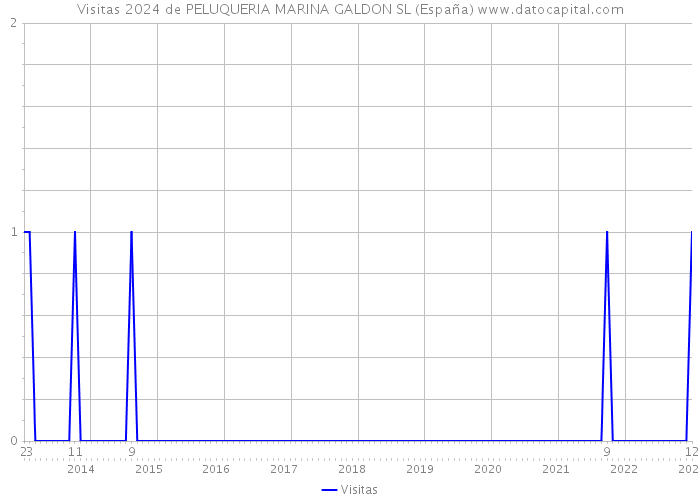 Visitas 2024 de PELUQUERIA MARINA GALDON SL (España) 