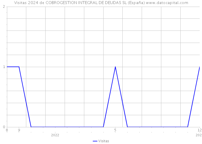 Visitas 2024 de COBROGESTION INTEGRAL DE DEUDAS SL (España) 