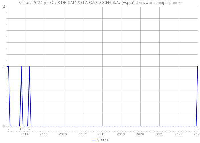 Visitas 2024 de CLUB DE CAMPO LA GARROCHA S.A. (España) 