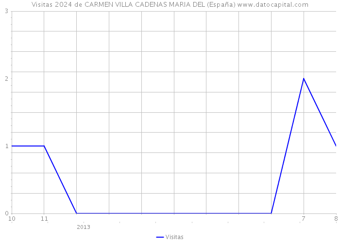 Visitas 2024 de CARMEN VILLA CADENAS MARIA DEL (España) 