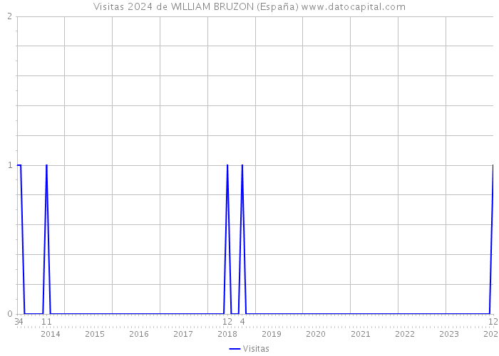 Visitas 2024 de WILLIAM BRUZON (España) 