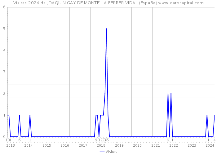 Visitas 2024 de JOAQUIN GAY DE MONTELLA FERRER VIDAL (España) 