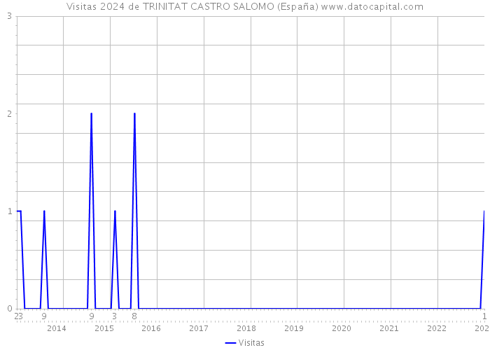 Visitas 2024 de TRINITAT CASTRO SALOMO (España) 