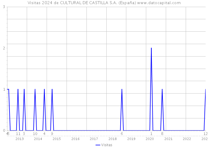 Visitas 2024 de CULTURAL DE CASTILLA S.A. (España) 