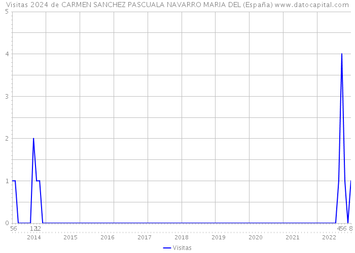 Visitas 2024 de CARMEN SANCHEZ PASCUALA NAVARRO MARIA DEL (España) 