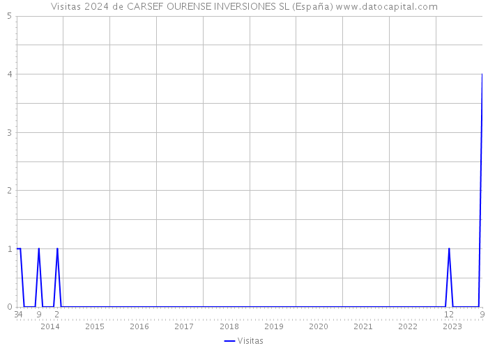 Visitas 2024 de CARSEF OURENSE INVERSIONES SL (España) 