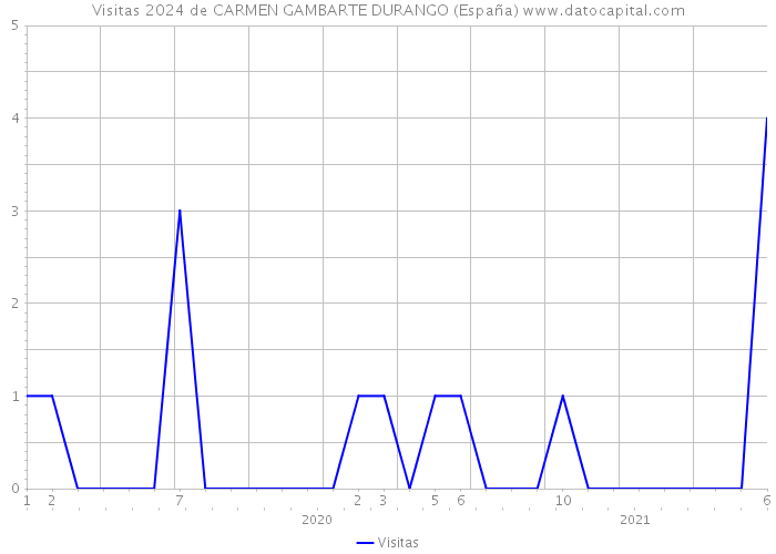 Visitas 2024 de CARMEN GAMBARTE DURANGO (España) 