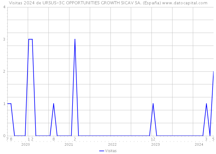 Visitas 2024 de URSUS-3C OPPORTUNITIES GROWTH SICAV SA. (España) 