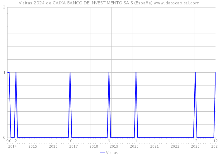 Visitas 2024 de CAIXA BANCO DE INVESTIMENTO SA S (España) 