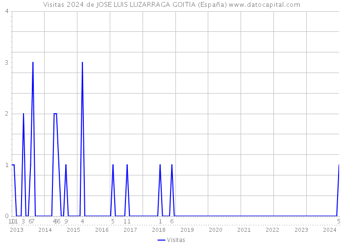 Visitas 2024 de JOSE LUIS LUZARRAGA GOITIA (España) 