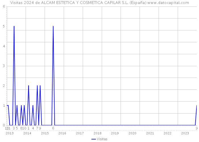 Visitas 2024 de ALCAM ESTETICA Y COSMETICA CAPILAR S.L. (España) 