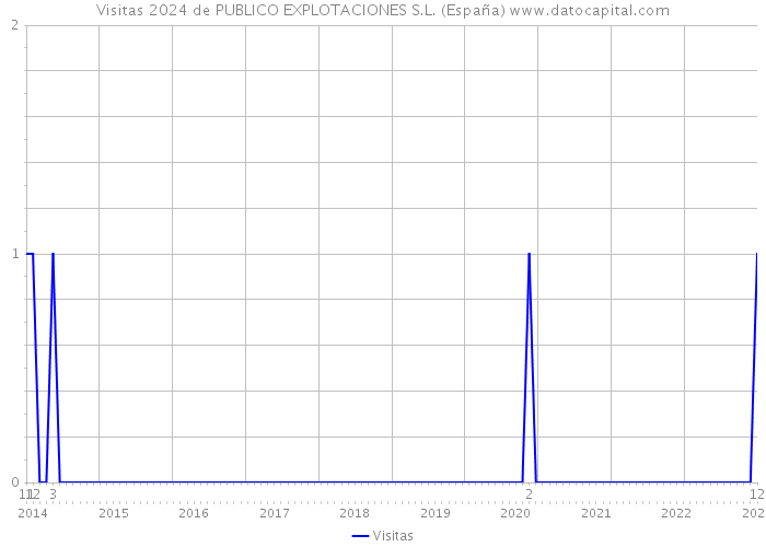 Visitas 2024 de PUBLICO EXPLOTACIONES S.L. (España) 