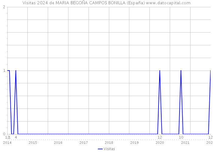 Visitas 2024 de MARIA BEGOÑA CAMPOS BONILLA (España) 