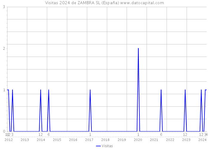 Visitas 2024 de ZAMBRA SL (España) 