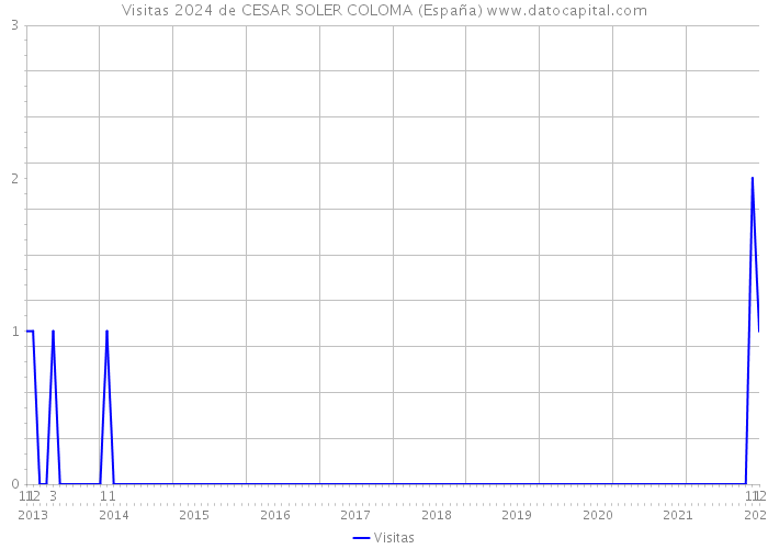 Visitas 2024 de CESAR SOLER COLOMA (España) 