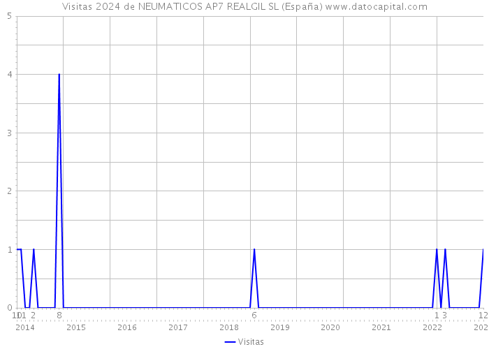 Visitas 2024 de NEUMATICOS AP7 REALGIL SL (España) 