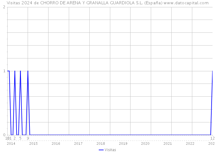 Visitas 2024 de CHORRO DE ARENA Y GRANALLA GUARDIOLA S.L. (España) 