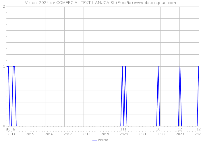 Visitas 2024 de COMERCIAL TEXTIL ANUCA SL (España) 