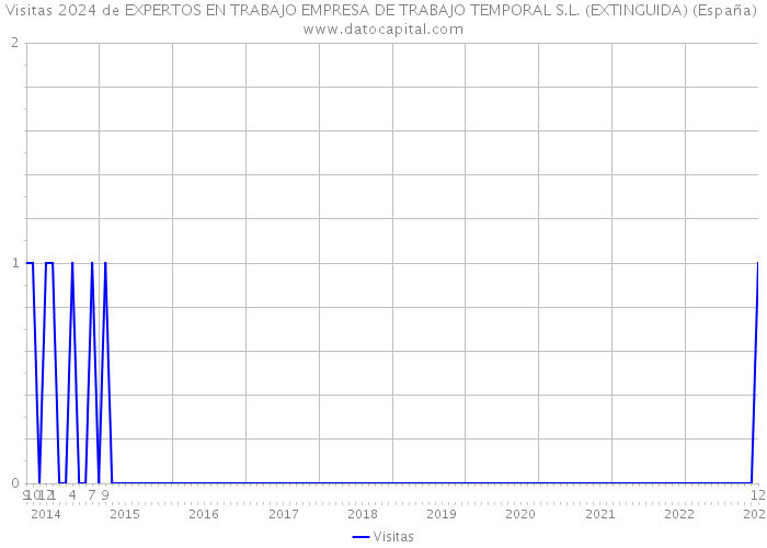 Visitas 2024 de EXPERTOS EN TRABAJO EMPRESA DE TRABAJO TEMPORAL S.L. (EXTINGUIDA) (España) 