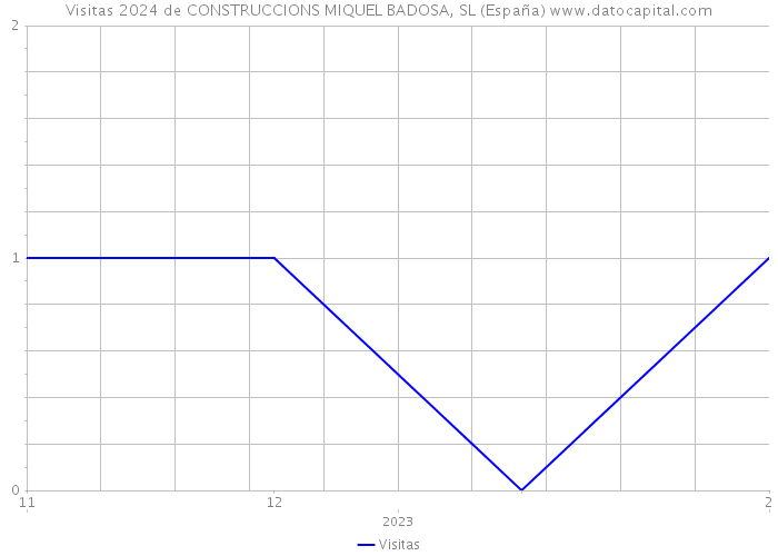 Visitas 2024 de CONSTRUCCIONS MIQUEL BADOSA, SL (España) 