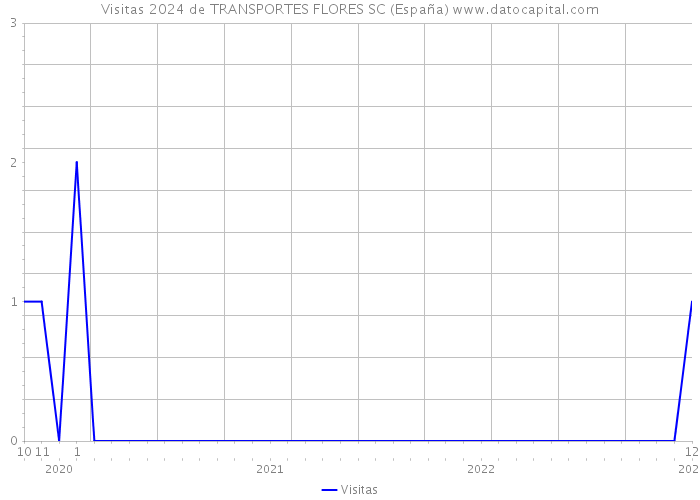 Visitas 2024 de TRANSPORTES FLORES SC (España) 