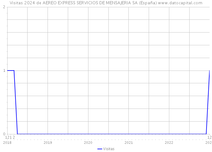 Visitas 2024 de AEREO EXPRESS SERVICIOS DE MENSAJERIA SA (España) 