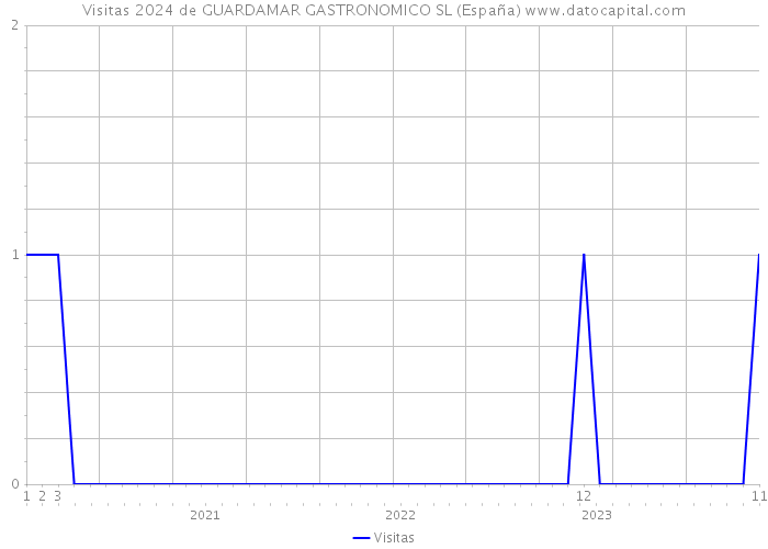 Visitas 2024 de GUARDAMAR GASTRONOMICO SL (España) 