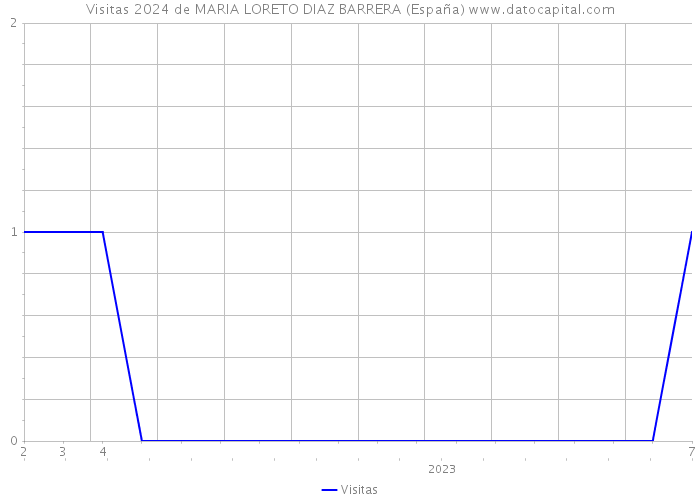 Visitas 2024 de MARIA LORETO DIAZ BARRERA (España) 