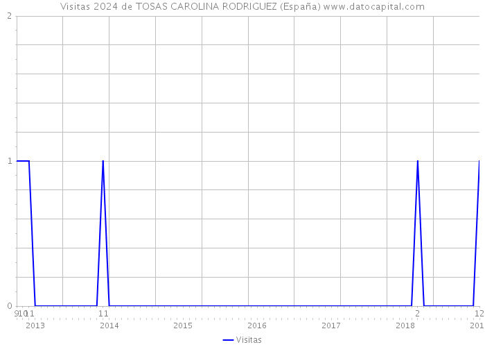 Visitas 2024 de TOSAS CAROLINA RODRIGUEZ (España) 