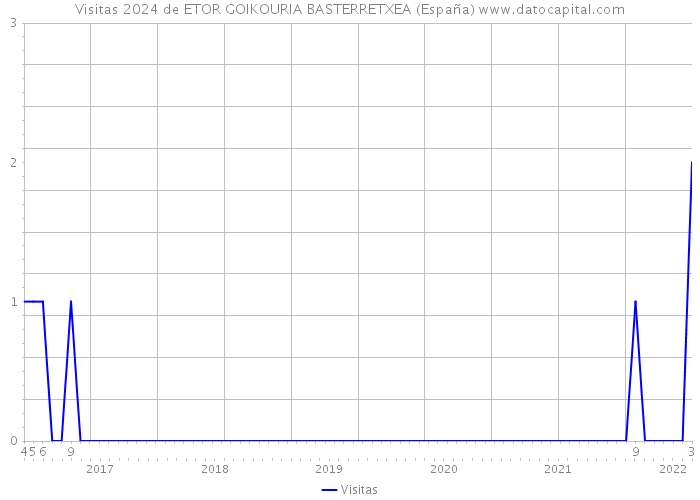 Visitas 2024 de ETOR GOIKOURIA BASTERRETXEA (España) 