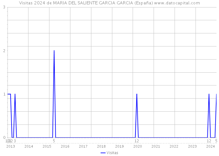 Visitas 2024 de MARIA DEL SALIENTE GARCIA GARCIA (España) 