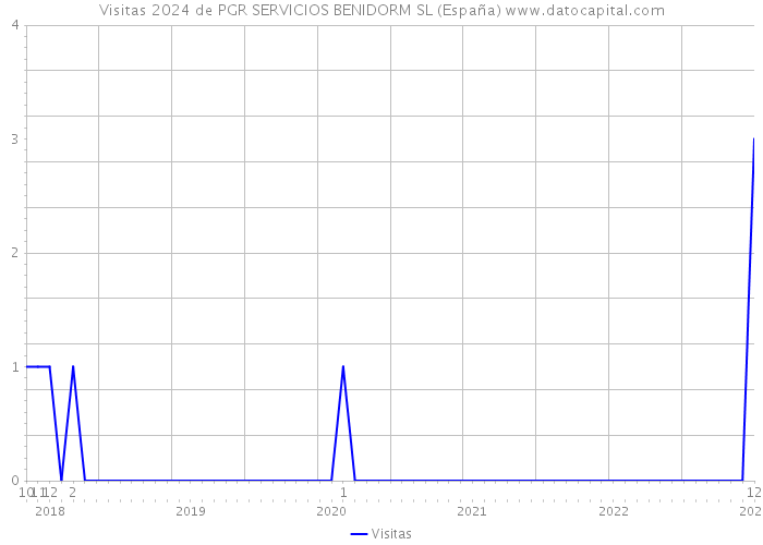 Visitas 2024 de PGR SERVICIOS BENIDORM SL (España) 