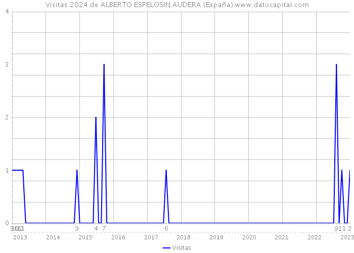 Visitas 2024 de ALBERTO ESPELOSIN AUDERA (España) 