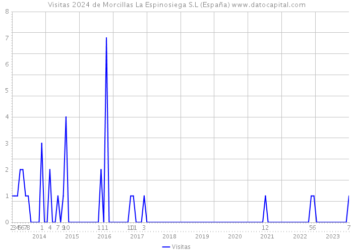 Visitas 2024 de Morcillas La Espinosiega S.L (España) 