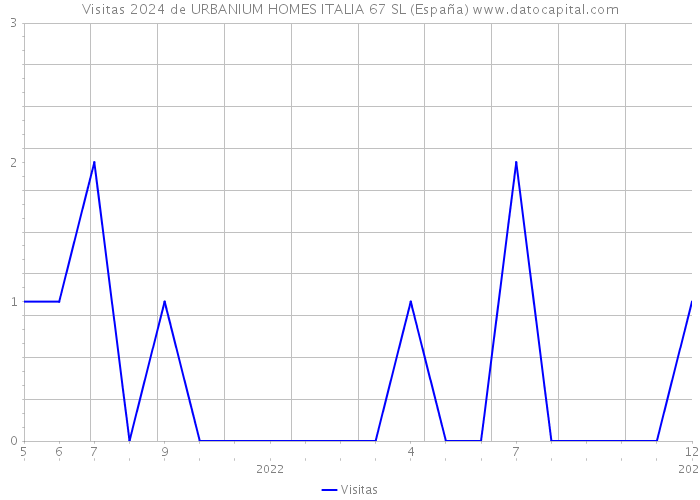 Visitas 2024 de URBANIUM HOMES ITALIA 67 SL (España) 