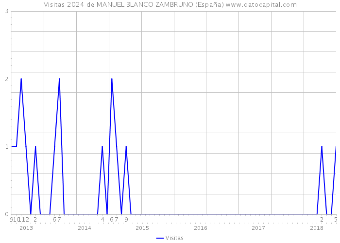 Visitas 2024 de MANUEL BLANCO ZAMBRUNO (España) 
